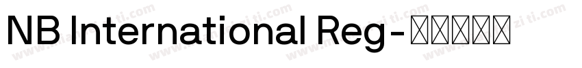 NB International Reg字体转换
